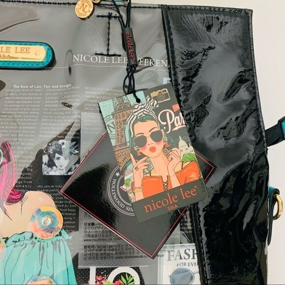 Nicole Lee URBAN CHIC FOLD-OVER HANDBAG - Picture 6 of 15